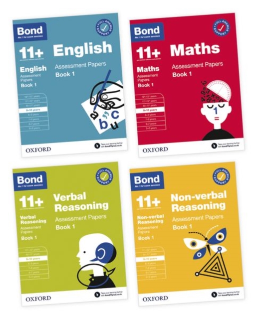 Bond 11+ English, Maths, Verbal Reasoning, Non Verbal Reasoning: Assessment Papers : 9-10 Yrs Bundle, Multiple copy pack Book
