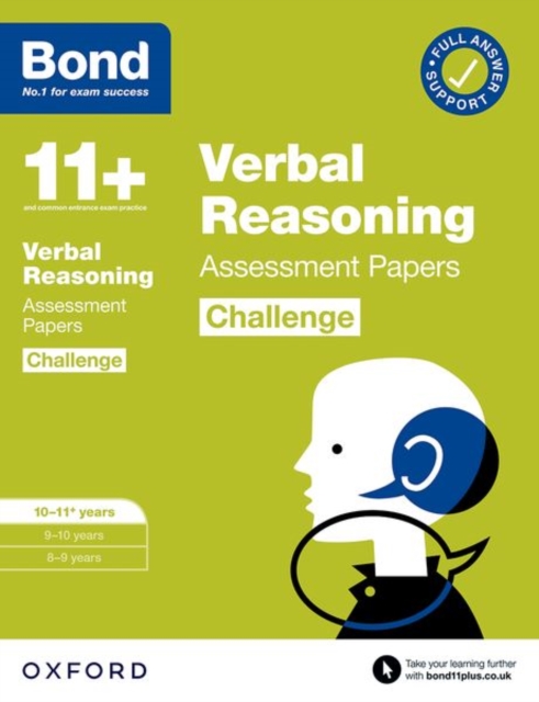 Bond 11+: Bond 11+ Verbal Reasoning Challenge Assessment Papers 10-11 years, Paperback / softback Book