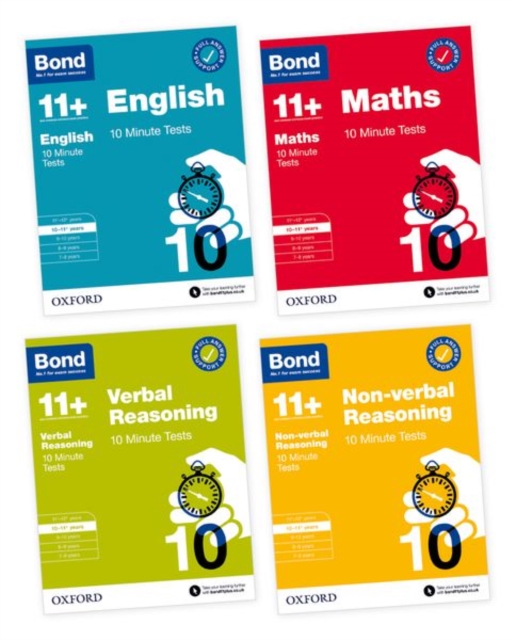 Bond 10 Minute Tests 10-11+ years Pack: Ready for the 2024 exam, Paperback / softback Book