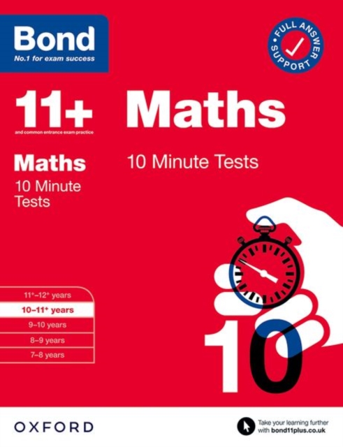Bond 11+: Bond 11+ 10 Minute Tests Maths 10-11 years: For 11+ GL assessment and Entrance Exams, Paperback / softback Book