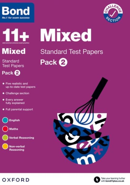 Bond 11+: Bond 11+ Mixed Standard Test Papers: Pack 2: For 11+ GL assessment and Entrance Exams, Paperback / softback Book