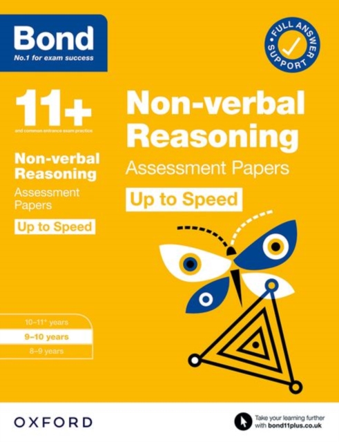 Bond 11+: Bond 11+ Non-verbal Reasoning Up to Speed Assessment Papers with Answer Support 9-10 Years, Paperback / softback Book