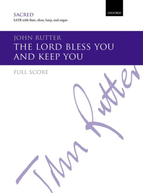 The Lord bless you and keep you, Sheet music Book
