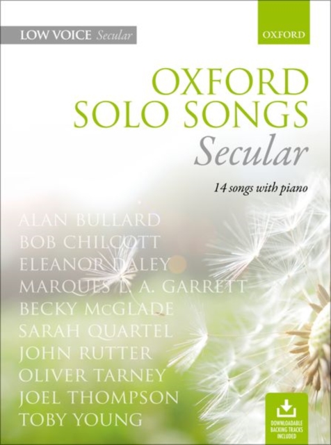 Oxford Solo Songs: Secular : 14 songs with piano, Sheet music Book