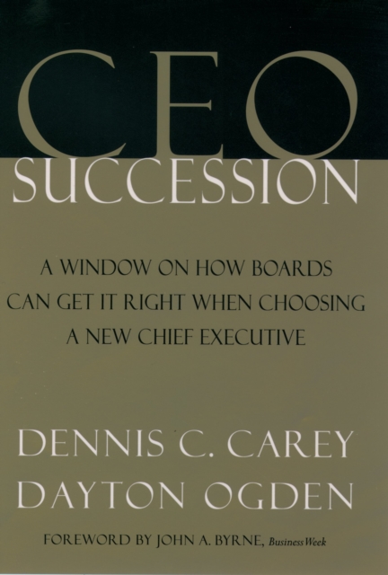 CEO Succession, PDF eBook