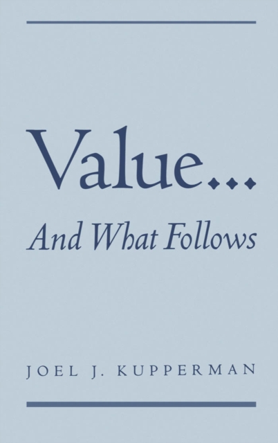 Value... and What Follows, PDF eBook