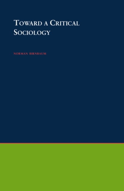 Toward a Critical Sociology, PDF eBook