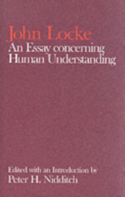 John Locke: An Essay concerning Human Understanding, Paperback / softback Book
