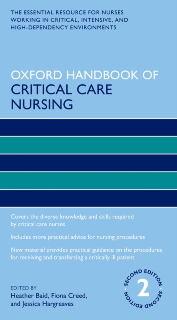 Oxford Handbook of Critical Care Nursing, Paperback / softback Book