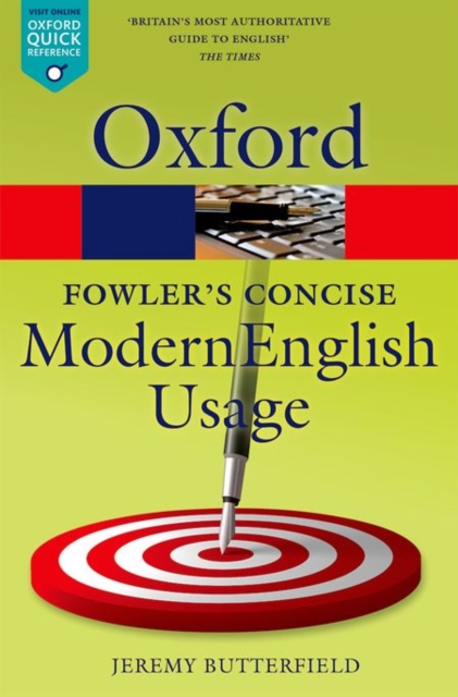 Fowler's Concise Dictionary of Modern English Usage, Paperback / softback Book