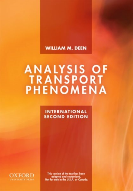 Analysis of Transport Phenomena, Paperback / softback Book