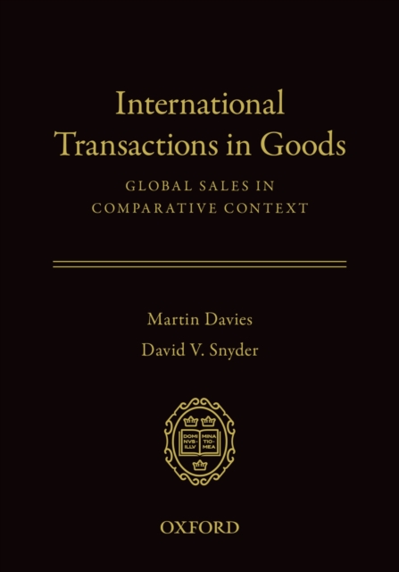 International Transactions in Goods : Global Sales in Comparative Context, PDF eBook