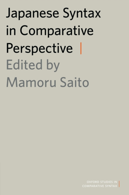 Japanese Syntax in Comparative Perspective, PDF eBook