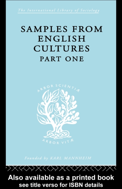 Samples from English Cultures : Part 1, PDF eBook