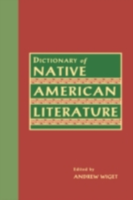 Dictionary of Native American Literature, PDF eBook