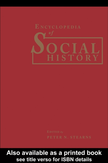 Encyclopedia of Social History, PDF eBook