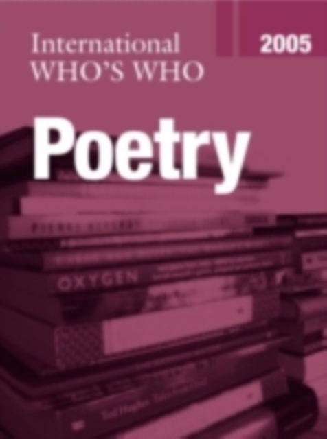 International Who's Who in Poetry 2005, PDF eBook