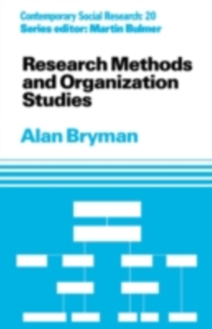 Research Methods and Organization Studies, PDF eBook