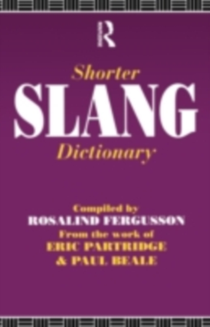 Shorter Slang Dictionary, PDF eBook