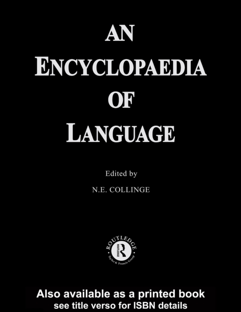 An Encyclopedia of Language, PDF eBook