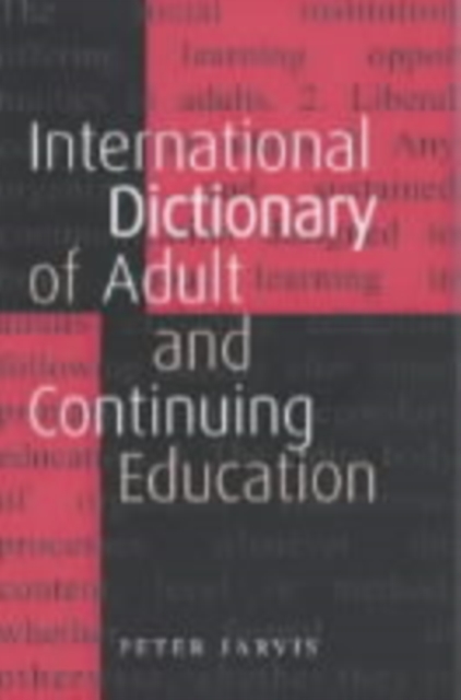 An International Dictionary of Adult and Continuing Education, PDF eBook