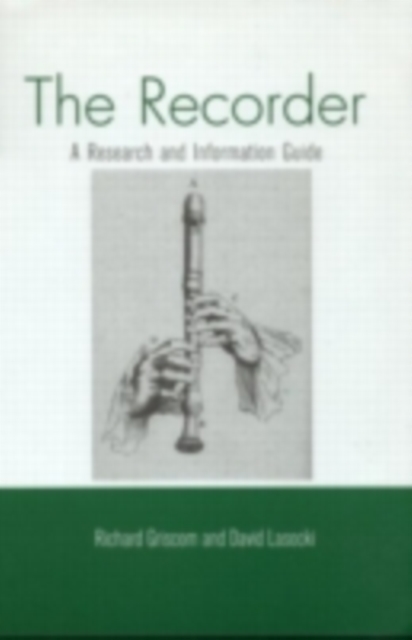 The Recorder : A Research and Information Guide, PDF eBook