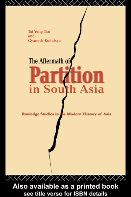 The Aftermath of Partition in South Asia, PDF eBook