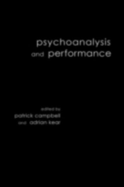 Psychoanalysis and Performance, PDF eBook