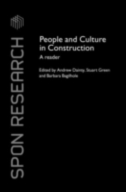 People and Culture in Construction : A Reader, PDF eBook