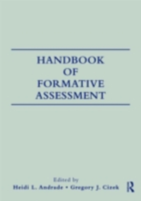 Handbook of Formative Assessment, PDF eBook