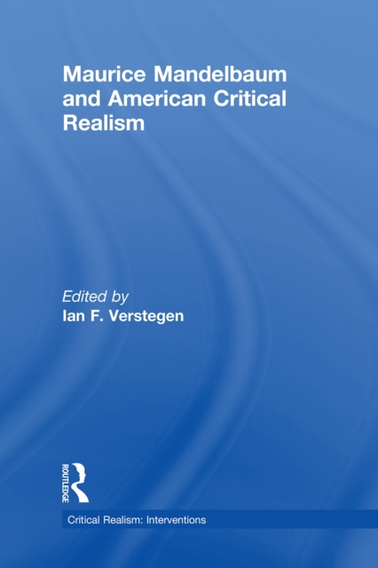 Maurice Mandelbaum and American Critical Realism, EPUB eBook