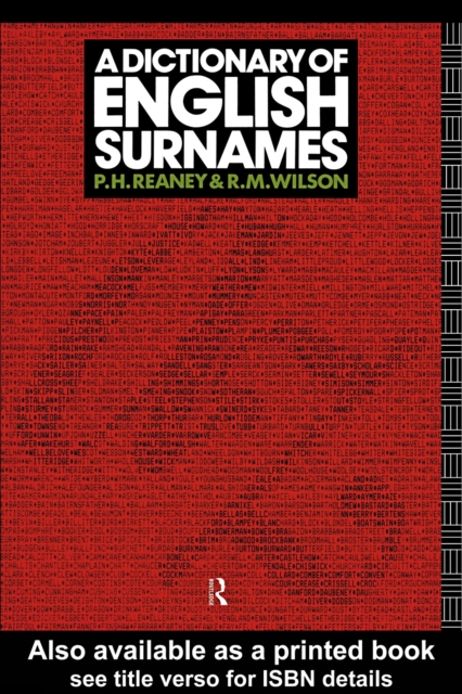 A Dictionary of English Surnames, PDF eBook