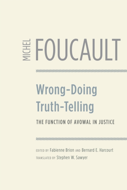 Wrong-Doing, Truth-Telling, Hardback Book