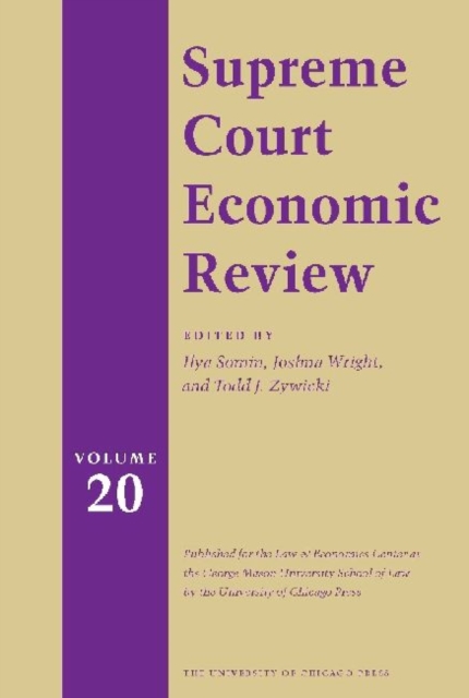 Supreme Court Economic Review, Volume 20, Hardback Book