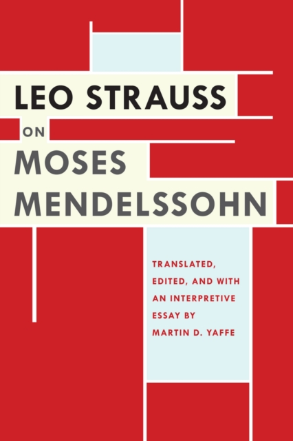 Leo Strauss on Moses Mendelssohn, EPUB eBook