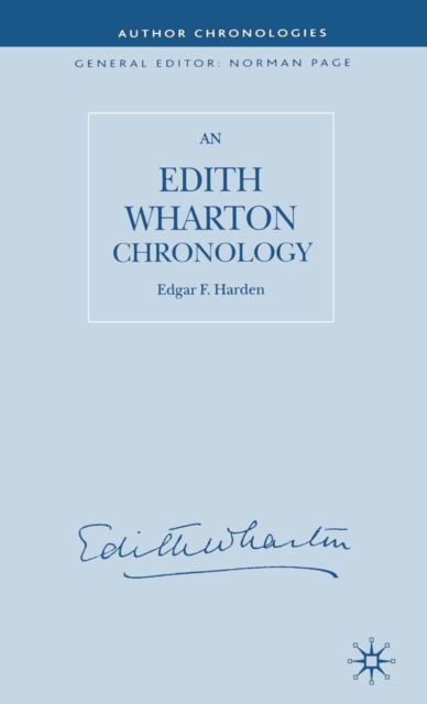 An Edith Wharton Chronology, PDF eBook