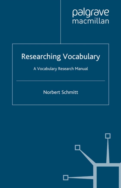 Researching Vocabulary : A Vocabulary Research Manual, PDF eBook
