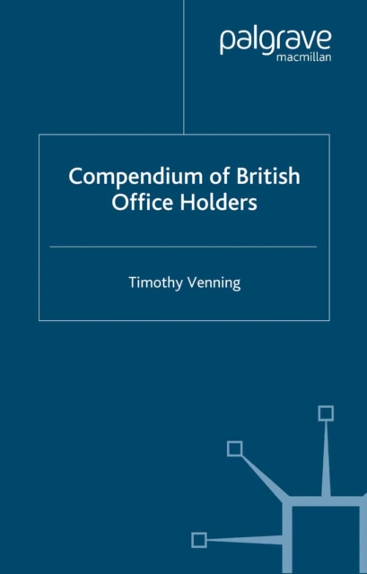 Compendium of British Office Holders, PDF eBook