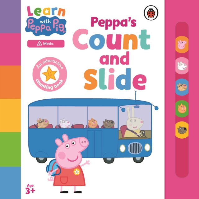 Learn with Peppa: Peppa's Count and Slide, Board book Book