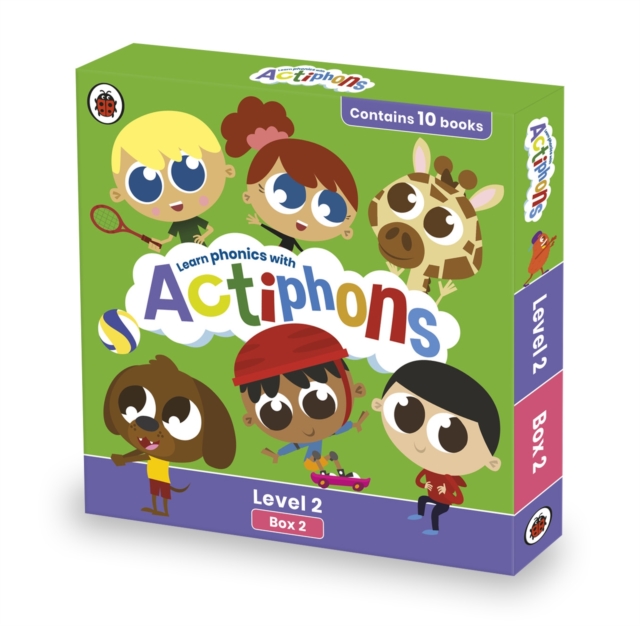 Actiphons Level 2 Box 2: Books 9-18 : Learn phonics and get active with Actiphons!, Multiple-component retail product, slip-cased Book