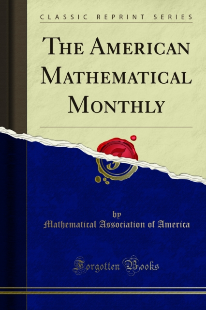 The American Mathematical Monthly, PDF eBook