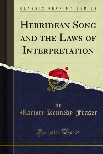 Hebridean Song and the Laws of Interpretation, PDF eBook