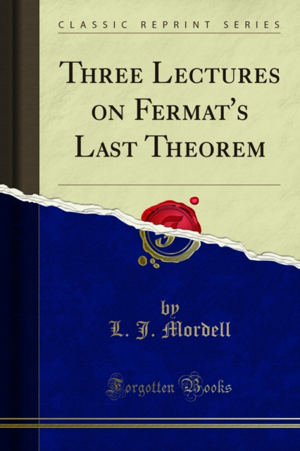Three Lectures on Fermat's Last Theorem, PDF eBook