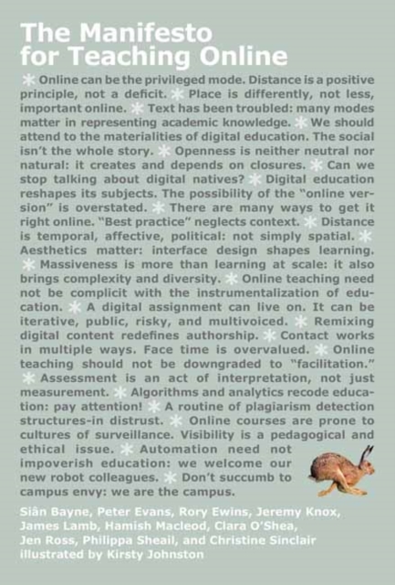 The Manifesto for Teaching Online, Paperback / softback Book