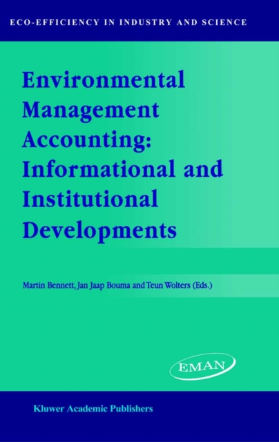 Environmental Management Accounting: Informational and Institutional Developments, PDF eBook