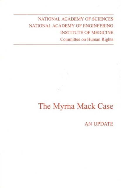 The Myrna Mack Case : An Update, PDF eBook