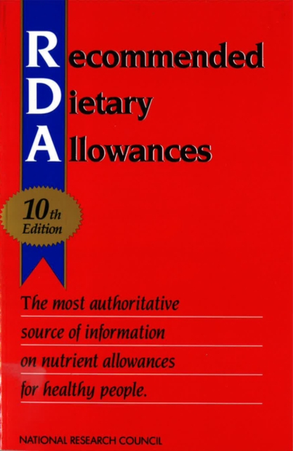 Recommended Dietary Allowances : 10th Edition, PDF eBook