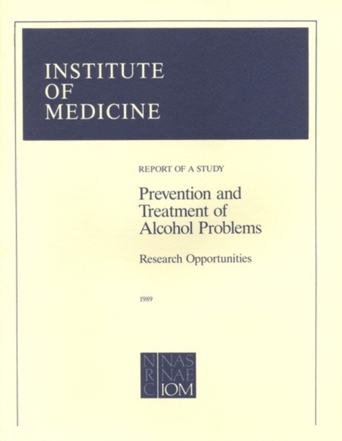 Prevention and Treatment of Alcohol Problems : Research Opportunities, PDF eBook