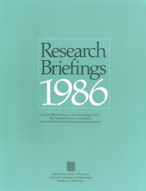 Research Briefings 1986, PDF eBook