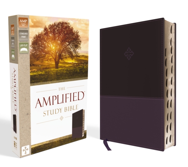 The Amplified Study Bible, Leathersoft, Purple, Thumb Indexed, Leather / fine binding Book